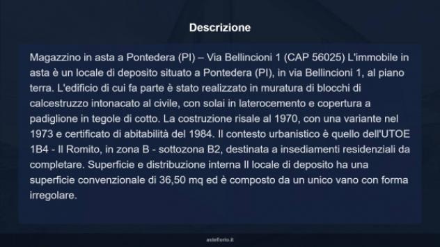Immobile in asta di 36 m² in vendita a Pontedera - Foto 5
