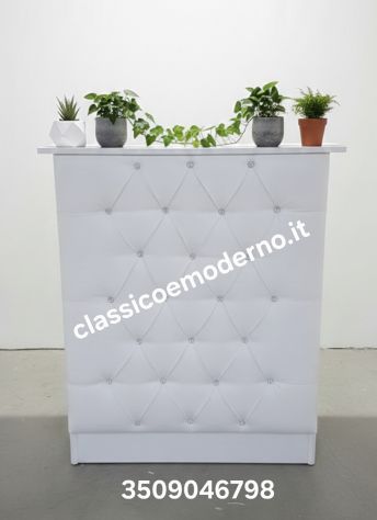 Bancona reception copelle bianco. Con spedizione su misura