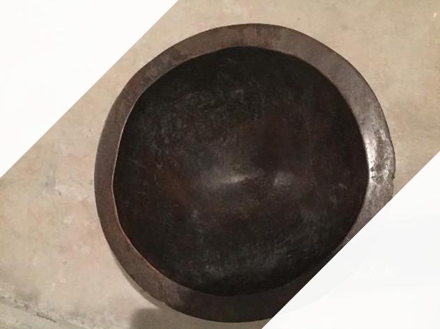 Contenitore in legno etnico o moderno circolare - Foto 2