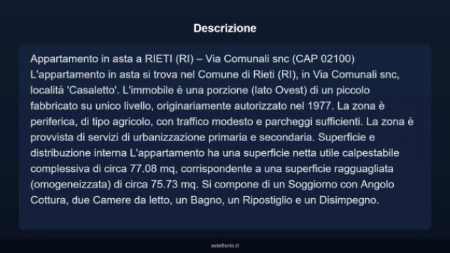 Immobile in asta di 75 m² in vendita a Rieti - Foto 3