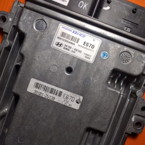 CENTRALINA MOTORE HYUNDAI KEFICO E67D SIM2K--510 9001230030KH 39100--2U120 - Foto 3