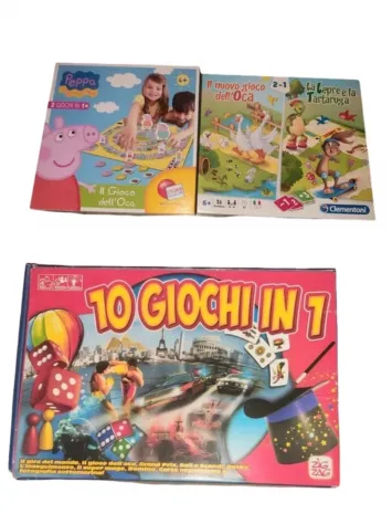 3 giochi -GIOCO DELL'OCA PEPPA pig e gioco oca.clemenoni. E gioco 10 giochi