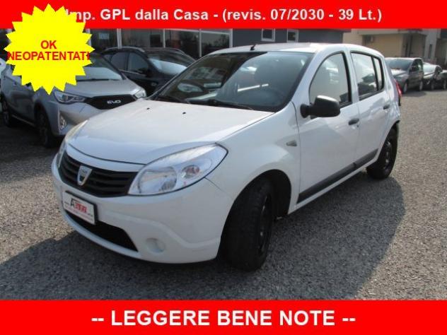 DACIA Sandero 1.4 8v GPL - OK Neopatentati - "LEGGERE BENE NOTE" rif. 23708256
