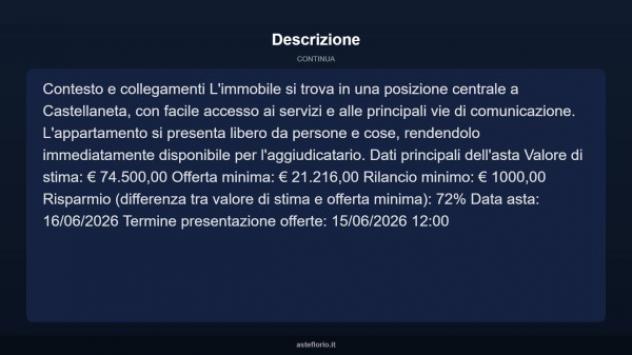 Immobile in asta di 45 m² in vendita a Castellaneta - Foto 5