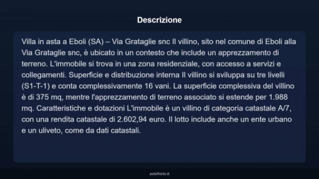 Immobile in asta di 375 m² con più di 5 locali in vendita a Eboli - Foto 5