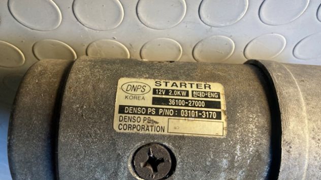 Motorino avviamento Hyundai Santa Fe 2.0CRDI del 2004 (36100-27000) - Foto 4