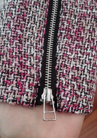 GIACCA TESSUTO BOUCLE’ ROSA/BIANCO - Foto 4