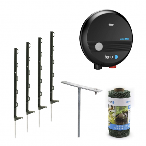 Recinto elettrico;Kit x Conigli, Cani, Gatti-100 mt Filo Metallico-Energizzatore