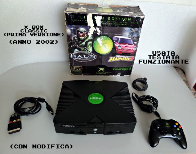 X Box Classic (prima versione) anno 2002 (MOD)
