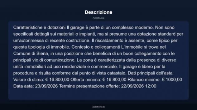 Immobile in asta di 21 m² in vendita a Siena - Foto 5
