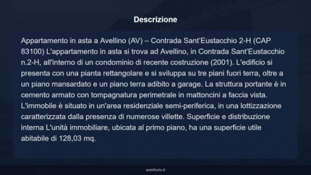 Immobile in asta di 128 m² con più di 5 locali e box auto doppio in vendita a Avellino - Foto 15