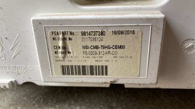 Quadro strumenti Peugeot 308 1.6HDI del 2018 (9814737380) - Foto 5