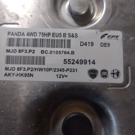 CENTRALINA INIEZIONE MOTORE FIAT PANDA 1.3 4X4 55KW 5P D 5M 55249914 - Foto 7