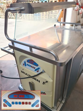 carrello per servizio distribuzione piatti usato - Foto 3