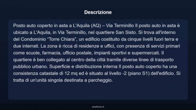 Immobile in asta di 12 m² in vendita a L'Aquila - Foto 8
