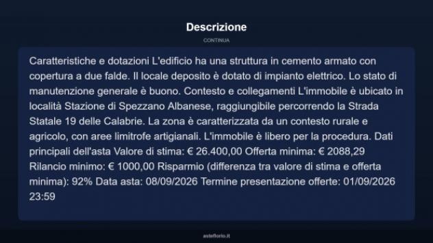 Immobile in asta di 93 m² in vendita a Spezzano Albanese - Foto 7