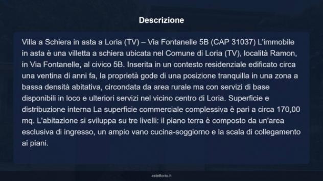 Immobile in asta di 170 m² con più di 5 locali e box auto in vendita a Loria - Foto 4