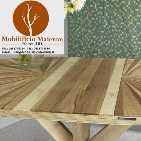 Mobili Rustici Per Arredamenti In Legno Tavolo Allungabile Nuovi Non Usati - Foto 2