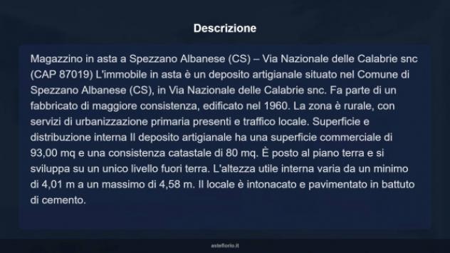 Immobile in asta di 93 m² in vendita a Spezzano Albanese - Foto 6