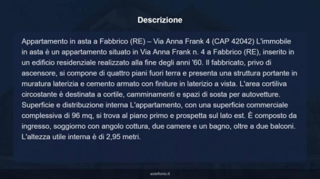 Immobile in asta di 96 m², box auto in vendita a Fabbrico - Foto 17