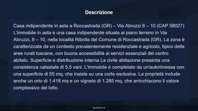 Immobile in asta di 116 m², box auto in vendita a Roccastrada - Foto 17