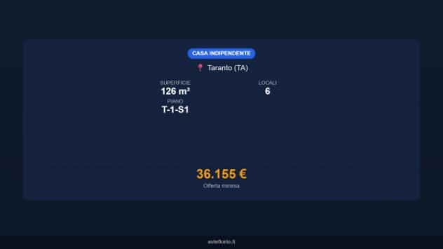 Immobile in asta di 126 m² con più di 5 locali in vendita a Taranto - Foto 16