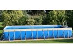 Piscina fuoriterra grande Laghetto 8x4 completa di tutto, usata