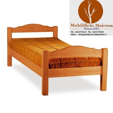 Mobili Rustici Matera Letto Singolo in Legno Per Hotel Alberghi Ostelli