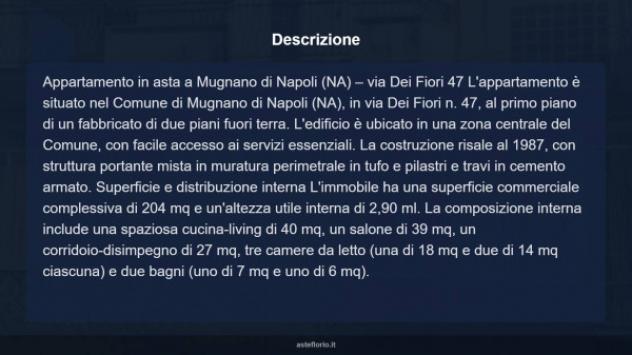 Immobile in asta di 204 m² con più di 5 locali in vendita a Mugnano di Napoli - Foto 17