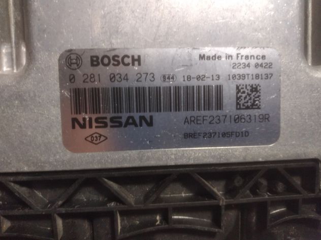 CENTRALINA MOTORE NISSAN Micra Serie 0281034273 Di Computer del motore ECU Niss - Foto 5