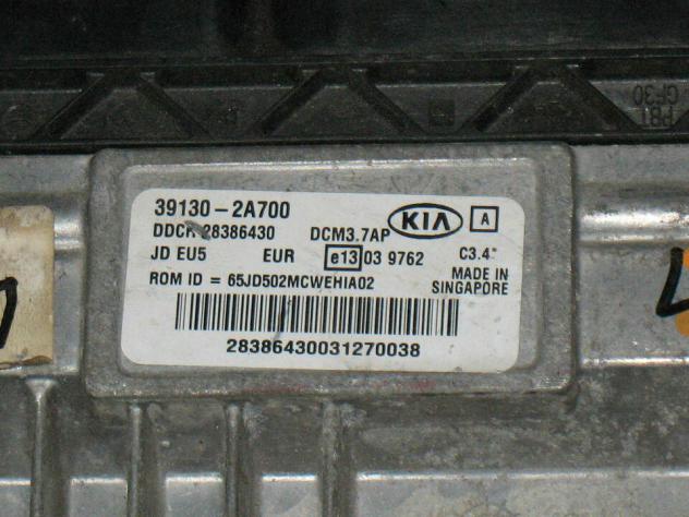 391302A700 ECU KIA CEED C3.4 DCM3.7AP 39130-2A700 28386430 DDCR28386430 - Foto 2