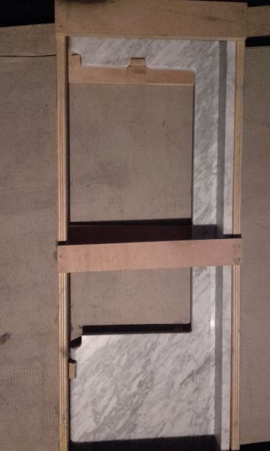 Top semincasso marmo bianco carrara cm.100 x36