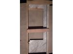 Top semincasso marmo bianco carrara cm.100 x36