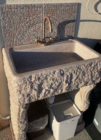 Lavello lavandino in pietra granito 70 cm - Foto 3