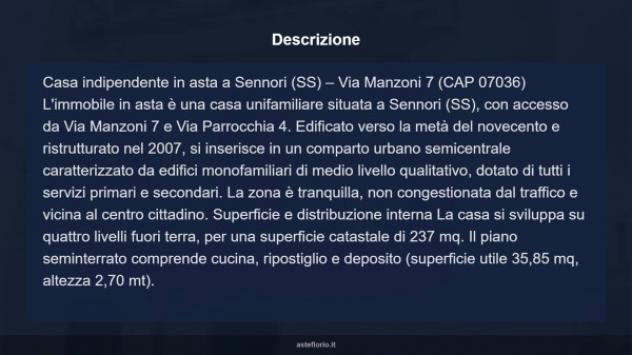 Immobile in asta di 237 m² con più di 5 locali in vendita a Sennori - Foto 6