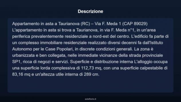 Immobile in asta di 112 m² con più di 5 locali in vendita a Taurianova - Foto 5
