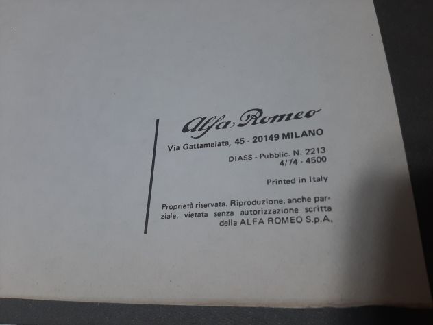 ALFA ROMEO ALFETTA GT CATALOGO PARTI DI RICAMBIO ORIGINALE - Foto 3
