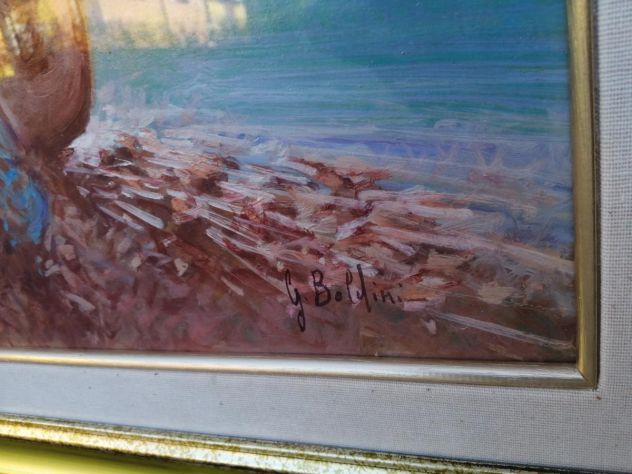 Quadro firmato Giovanni Boldini titolo Pescatori - Foto 6