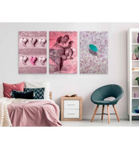 Quadro Con Due Angeli Cm. 120x60 - ARREDALACASA - Foto 2