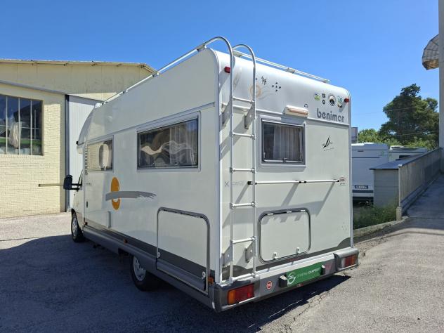 CAMPER BENIMAR DUCATO SEMINTEGRALE DINETTE LETTO FRANCESE PORTAMOTO CLIMATIZZATORE FOTOVOLTAICO CAMPEGGIO USATI GENERALI 1769 - Foto 3