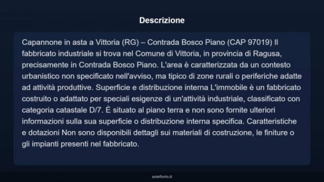Immobile in asta di 2000 m² in vendita a Vittoria - Foto 4