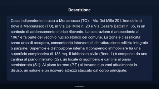 Immobile in asta di 133 m² con più di 5 locali in vendita a Mercenasco - Foto 17