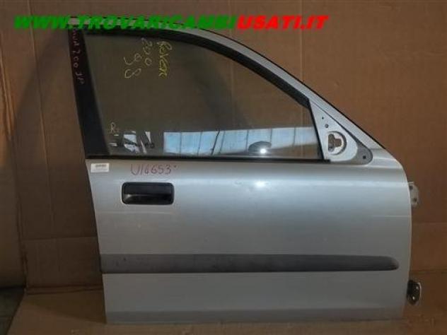 PORTA D. ARGENTO C/ALZACRIST. PICC.A ROVER Serie 200 (R3)  Carrozzeria  Lamierati esterni  Porte  Porta ant. dx. MG - ZR - 01-12-2001 - 01-09-2004, RO