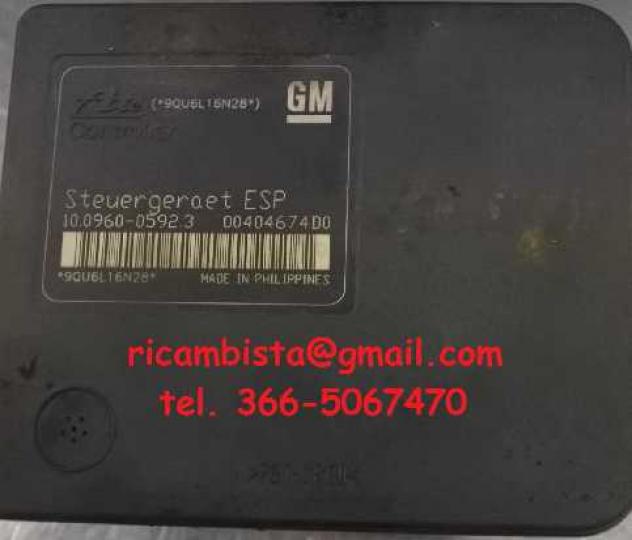 10.0206-0248.4 93187909 13234911 Opel Astra H anno 2006 gruppo ABS ATE