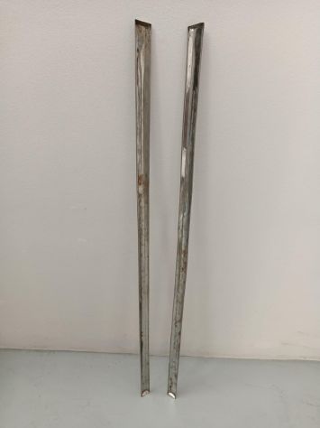 Coppia Modanature / Profili Cromati Laterali per Fiat 128 (Lunghezza 129 cm) - Foto 4