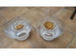 2 campane vetro soffiato per illuminazione