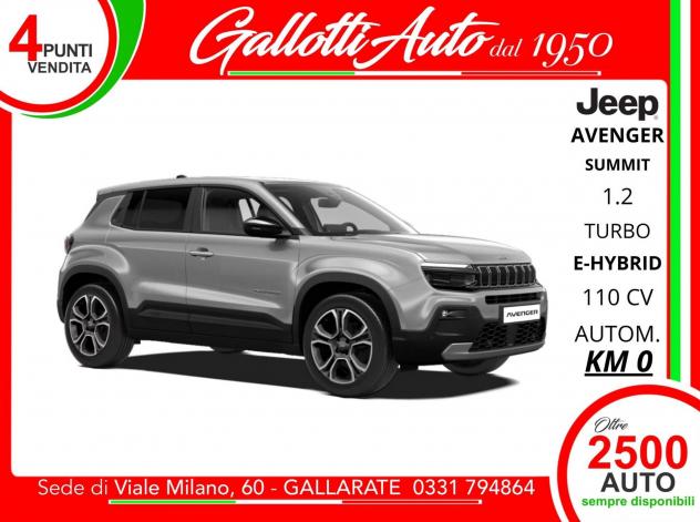 Jeep Avenger e-Hybrid 1.2 MHEV e-Hybrid Turbo Summit