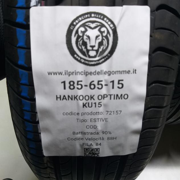 4 GOMME 185 65 15 HANKOOK A72157 - Foto 2