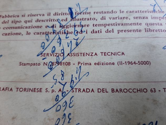 LANCIA FLAVIA USO E MANUTENZIONE ANNO 1964 ORIGINALE - Foto 5
