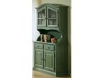 Credenza VADUZ pino completa di base e alzata 2 ante in tinta verde anilina nuov